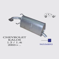 Chevrolet Kalos 1.2-1.4i Hatchback Arka Egzoz Borusu