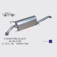 Chevrolet Kalos 1.2-1.4i Sedan Arka Egzoz Borusu