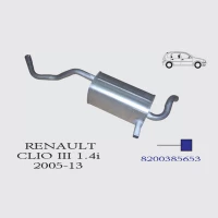 Renault Clio 3 1.4i Arka Egzoz 2005-2013