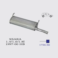 XSARA 1.4-1.6-1.8i Hatchback-Coupe Arka Susturucu